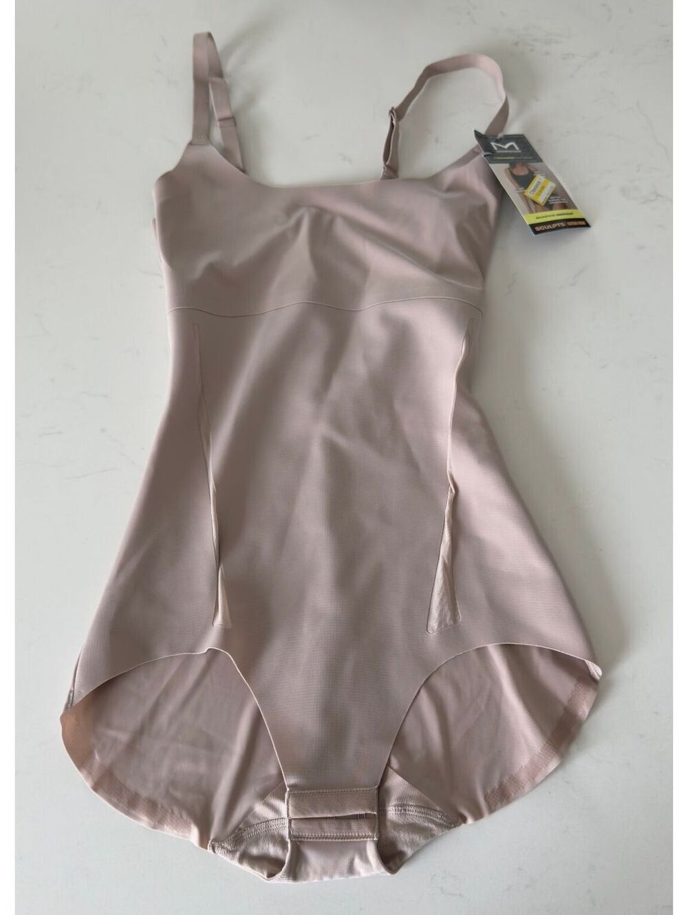 Maidenform Sculpts Extra Firm Taupe Shaping Bodysuit Women Size Medium